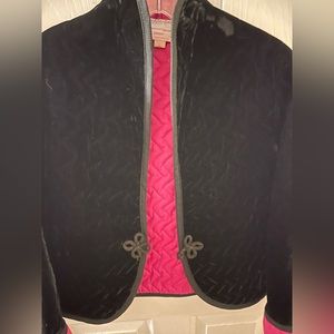 Vintage Saks fifth ave velvet jacket size MEDIUM